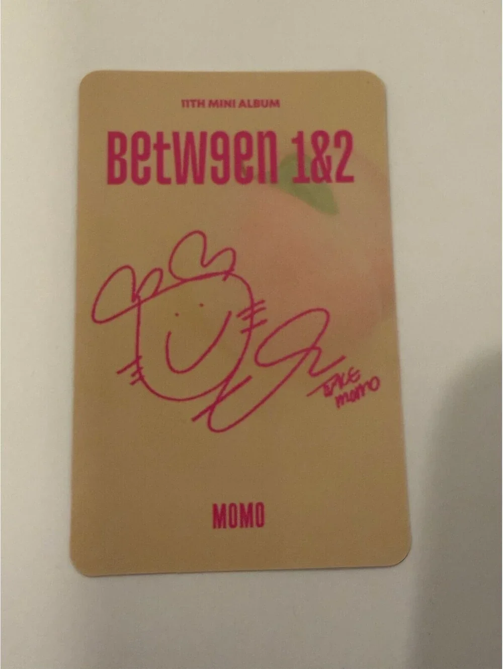 Twice Momo BETWEEN 1&2 Album Photocard